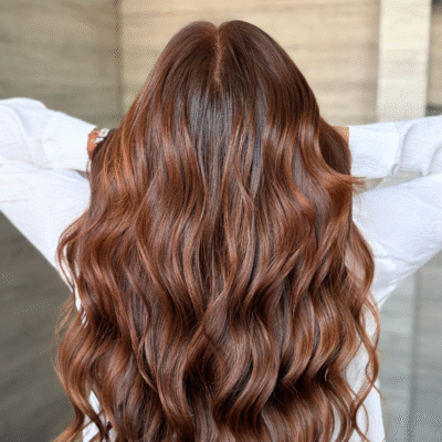 Brunette copper Technique FOILAYAGE